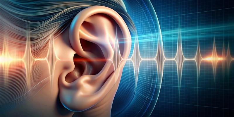 modern hearing technology illustration